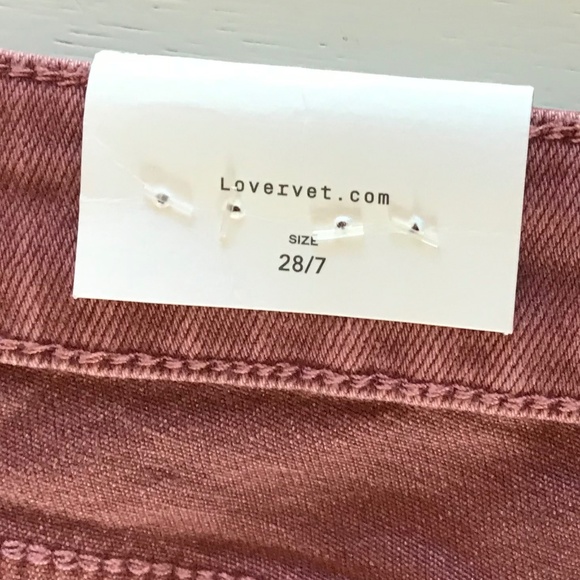 NWT LOVERVET WINE MID RISE BOOTCUT TRAIL JEANS - Picture 9 of 14